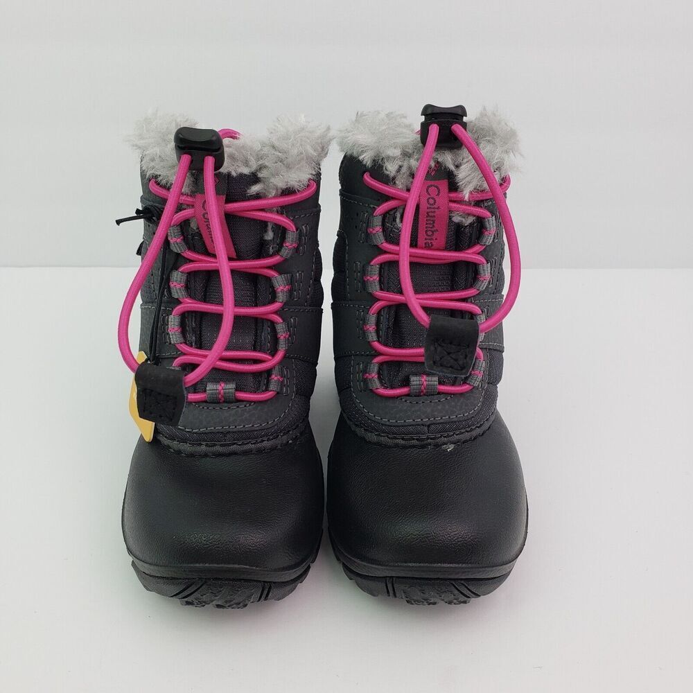Never worn Columbia Gray and Pink Kids Winter Boots - Picture 5 of 14